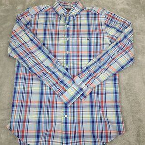 Vineyard Vines Slim Fit Tucker Shirt Mens Size Medium‎ Long Sleeve Cotton Plaid